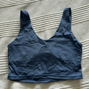 Aerie longline sports bra with keyhole back